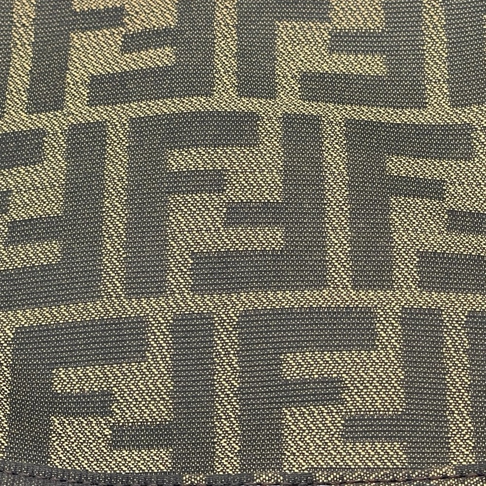 Fendi Zucca Small Canvas Shoulder Bag VTG Late 70s Early 80s 9”L‎ x 6”D x 1.75”W - Picture 8 of 16
